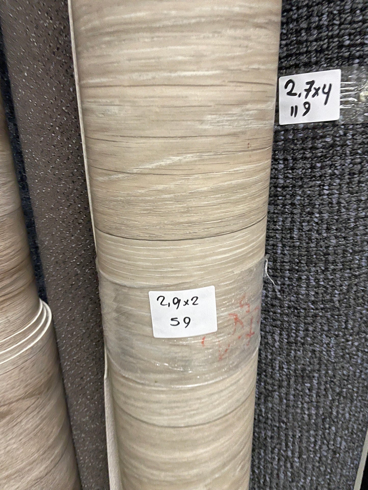 Grijsbruin Eiken Vinyl Restpartij | 2,00x2,90mtr - Vinylrestpartij.nl 