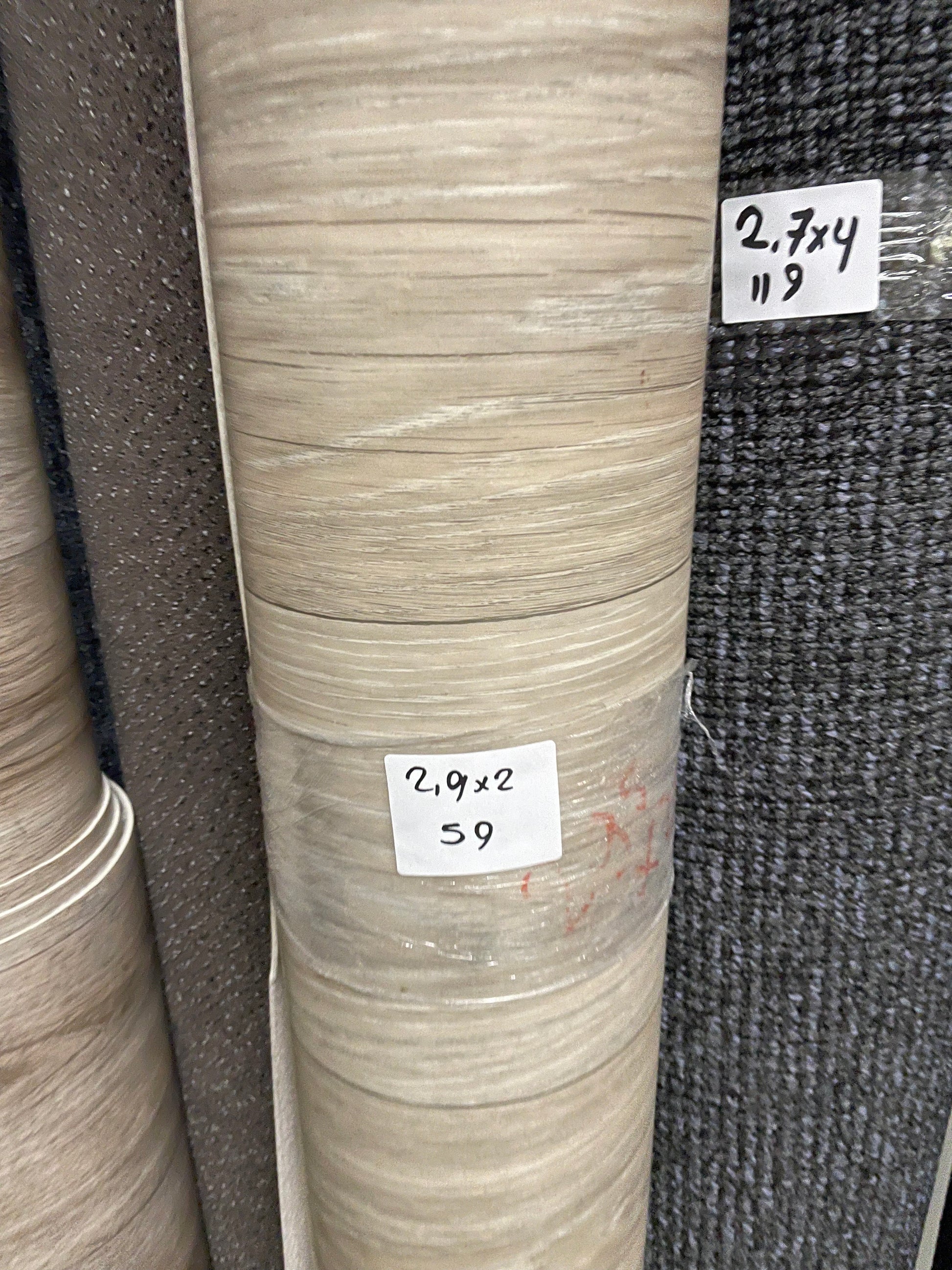 Grijsbruin Eiken Vinyl Restpartij | 2,00x2,90mtr - Vinylrestpartij.nl 