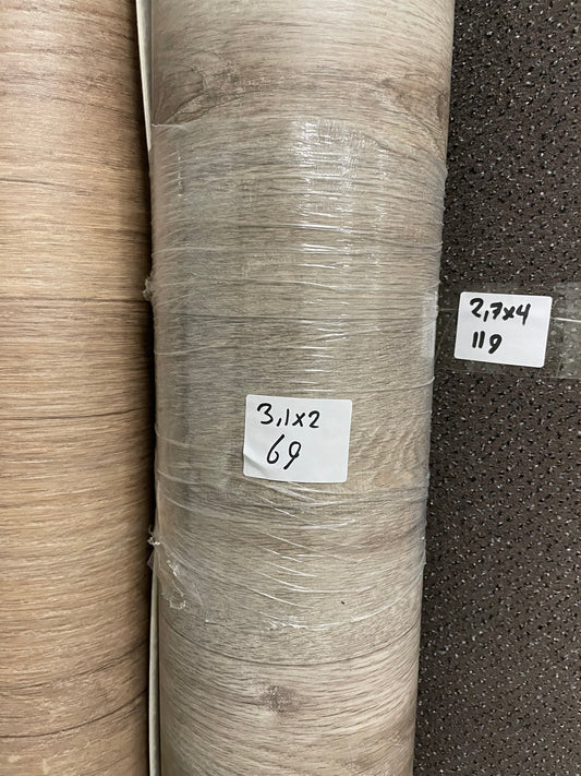 Grijsbruin Eiken Vinyl Restpartij | 2,00x3,10mtr - Vinylrestpartij.nl 