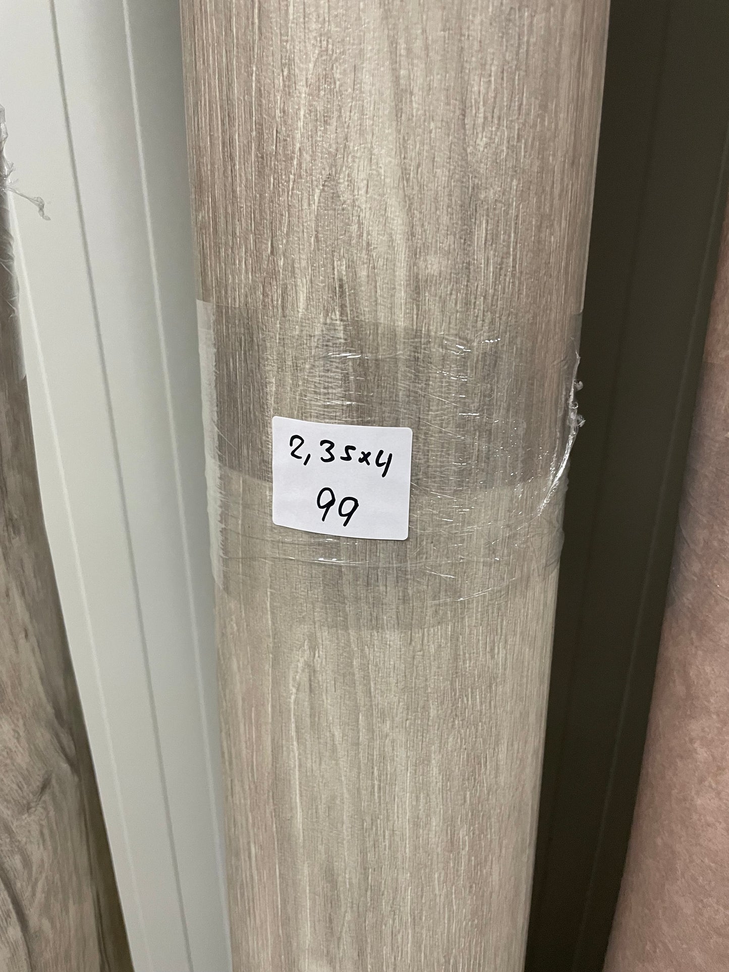 Grijsbruin Eiken Vinyl Restpartij | 2,35x4,00mtr - Vinylrestpartij.nl 