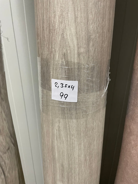 Grijsbruin Eiken Vinyl Restpartij | 2,35x4,00mtr - Vinylrestpartij.nl 
