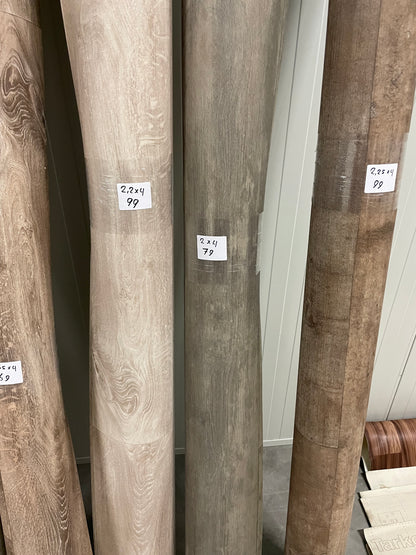 Grijsbruin Landelijk Eiken Vinyl Restant | 2,00x4,00mtr - Vinylrestpartij.nl 