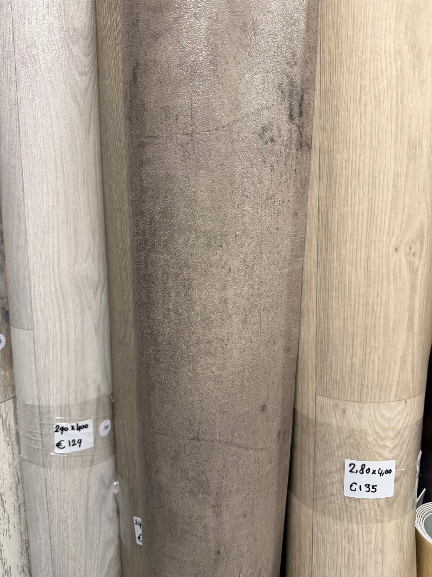 Industrieel Betonlook Vinyl Restpartij | 2,15x4,00mtr (8,6m2)
