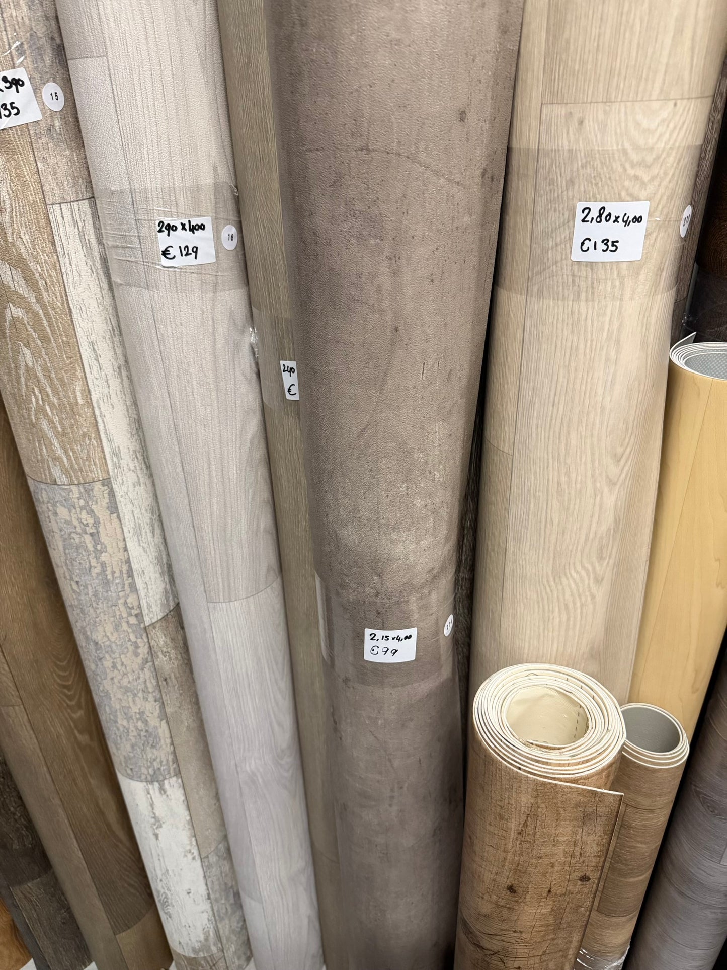 Industrieel Betonlook Vinyl Restpartij | 2,15x4,00mtr (8,6m2)