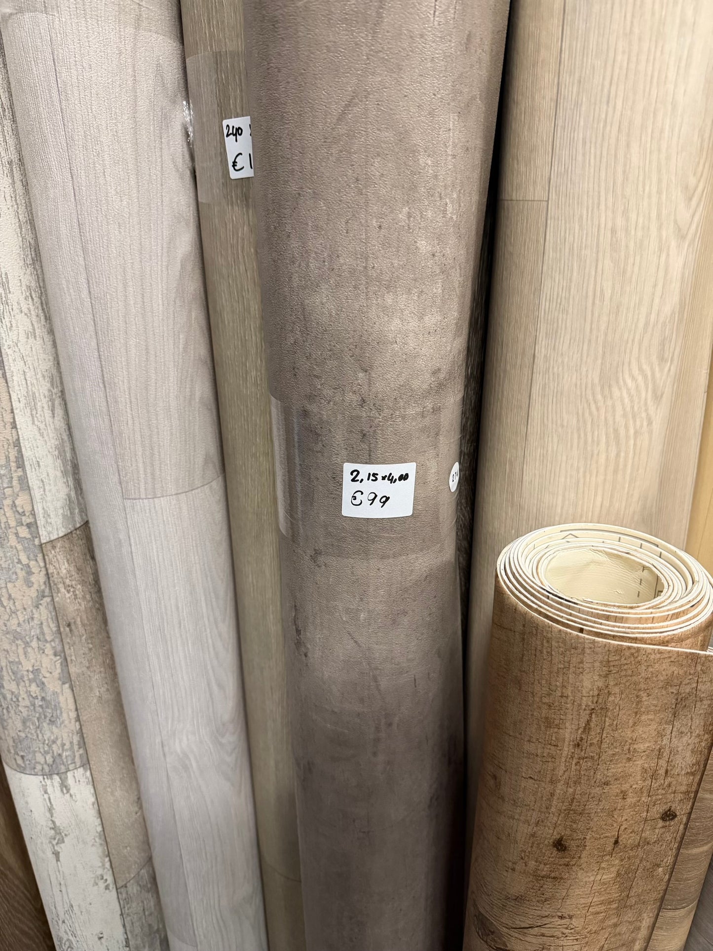 Industrieel Betonlook Vinyl Restpartij | 2,15x4,00mtr (8,6m2)