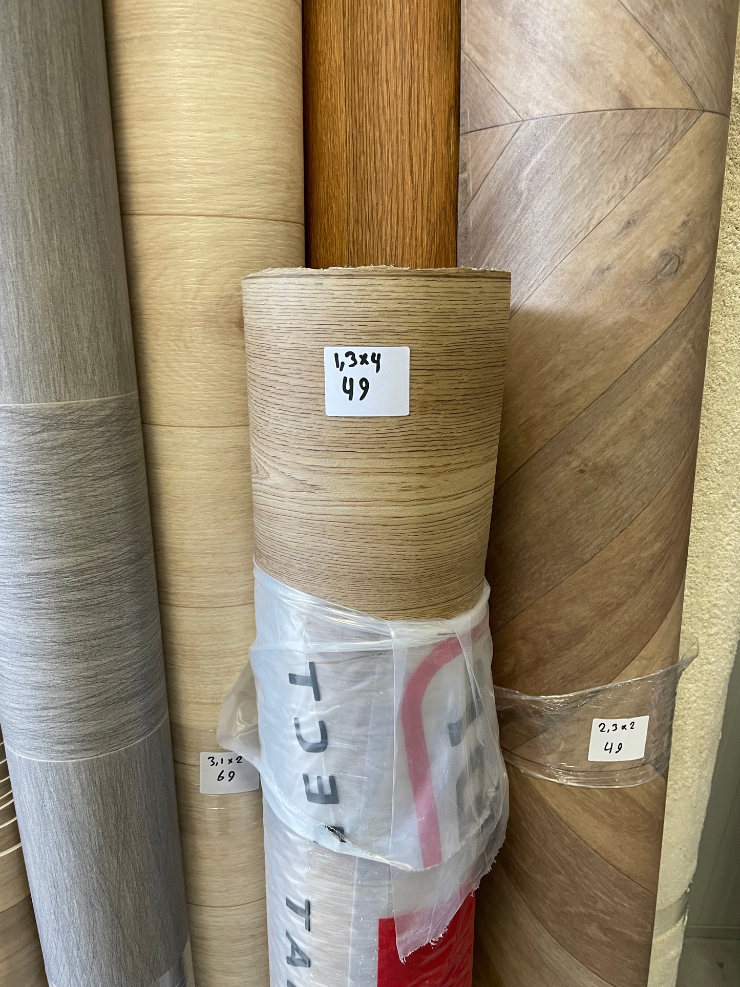 Interfloor Restant Bruin Eiken Vinyl Restpartij | 1,30x4,00mtr - Vinylrestpartij.nl 