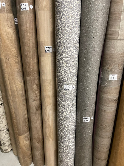 Kiezelsteen Grijs Vinyl Restpartij | 2,10x3,95mtr - Vinylrestpartij.nl 