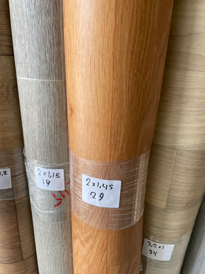 Klassiek Warm Eiken Vinyl Coupon | 1,45x2,00mtr - Vinylrestpartij.nl 