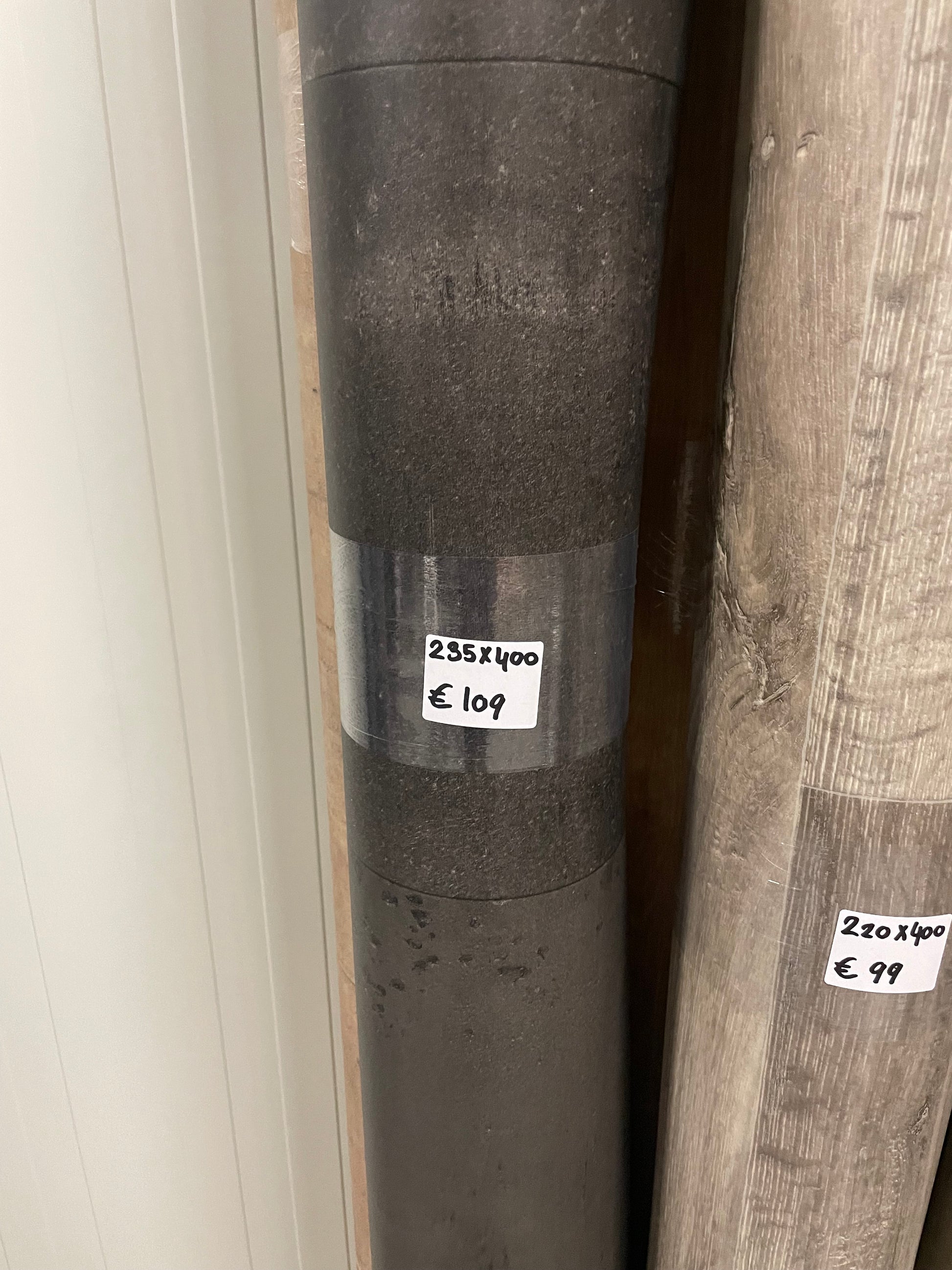Leisteen Zwart Vinyl Restpartij | 2,35x4,00mtr - Vinylrestpartij.nl 