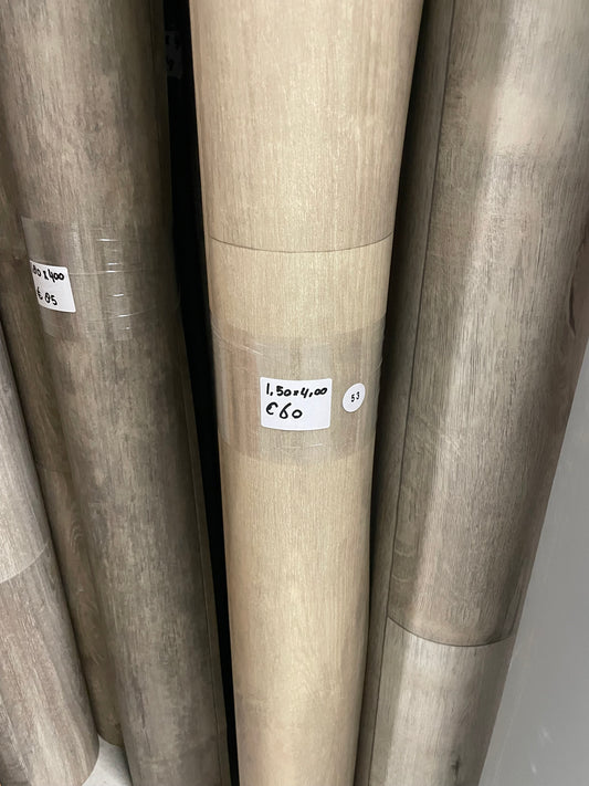 Licht Beige Eiken Vinyl Restpartij | 1,50x4,00mtr - Vinylrestpartij.nl 