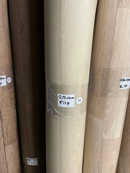 Licht Beige Noestarm Eiken Vinyl Restpartij | 2,55x4,00mtr - Vinylrestpartij.nl 