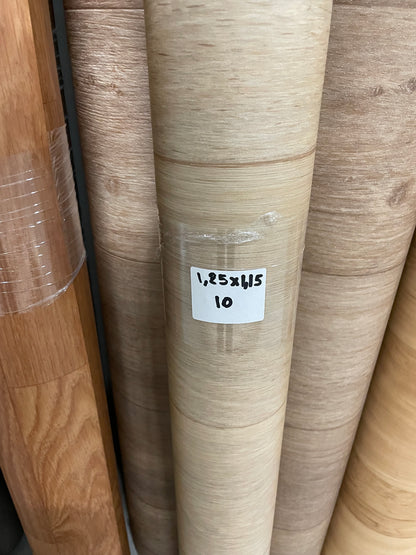 Licht Bruin Eiken Brede Planken Vinyl Restpartij | 1,15x1,25mtr - Vinylrestpartij.nl 