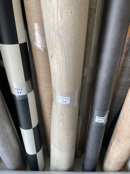 Licht Eiken Vinyl Restpartij | 1,50x4,00mtr - Vinylrestpartij.nl 