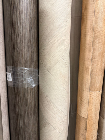 Licht Eiken Visgraat Vinyl Restpartij | 3,65x4,00mtr