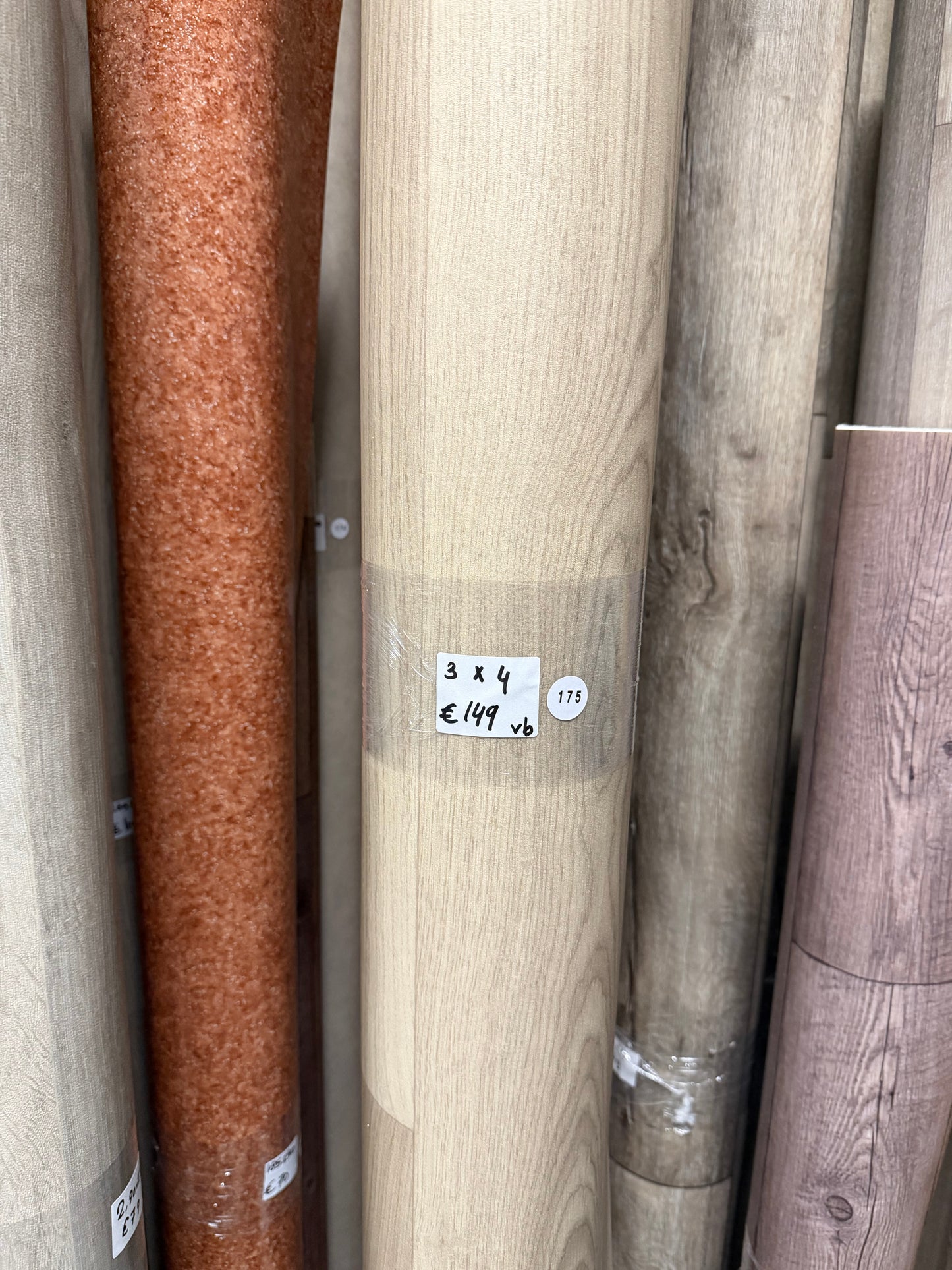 Licht Eiken met Viltrug Vinyl Restpartij |
3,00x4,00mtr