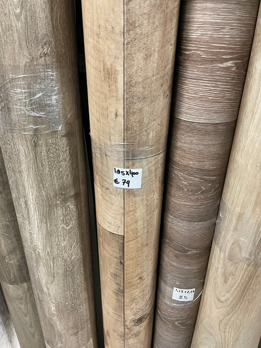 Licht Landelijk Eiken Vinyl Restpartij | 1,85x4,00mtr - Vinylrestpartij.nl 