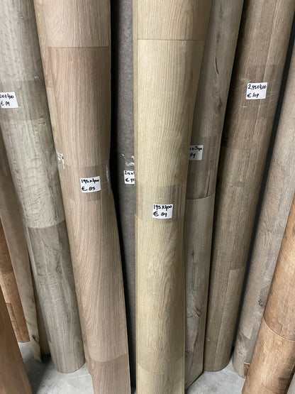 Licht Natuur Eiken Vinyl Restpartij | 1,95x4,00mtr - Vinylrestpartij.nl 