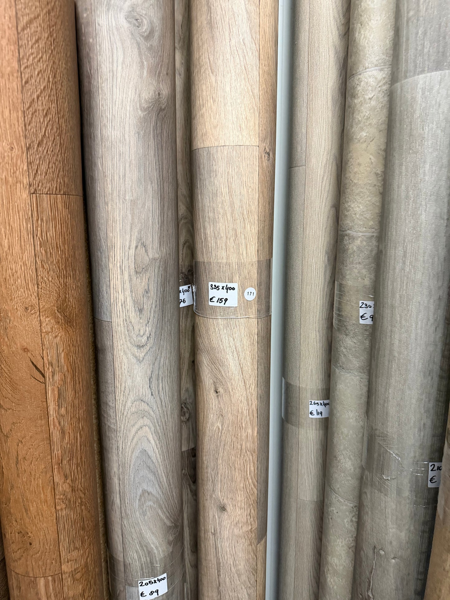 Licht Natuur Eiken Vinyl Restpartij |
3,35x4,00mtr