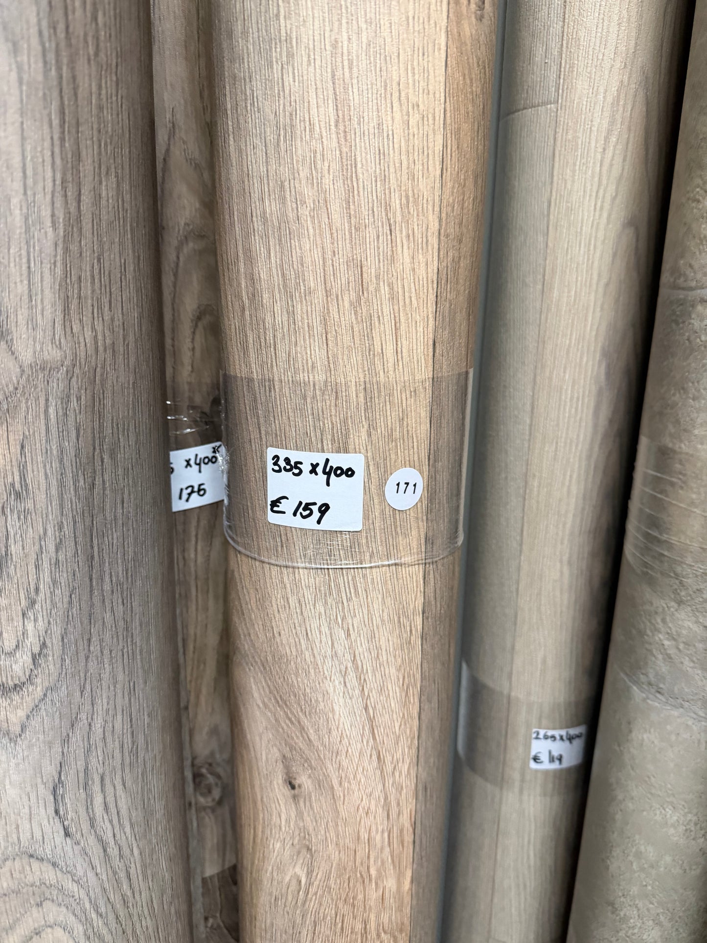 Licht Natuur Eiken Vinyl Restpartij |
3,35x4,00mtr