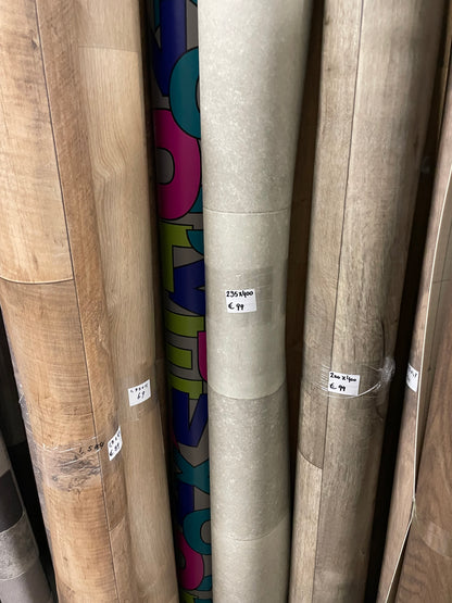 Licht Tegelmotief Vloerzeil Vinyl Restpartij | 2,35x4,00mtr - Vinylrestpartij.nl 