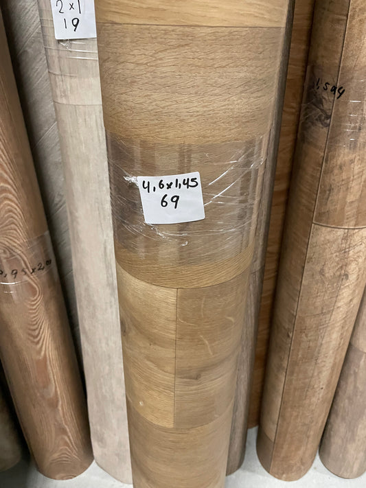 Naturel Eiken Project Vinyl Restpartij | 1,45x4,60mtr - Vinylrestpartij.nl 