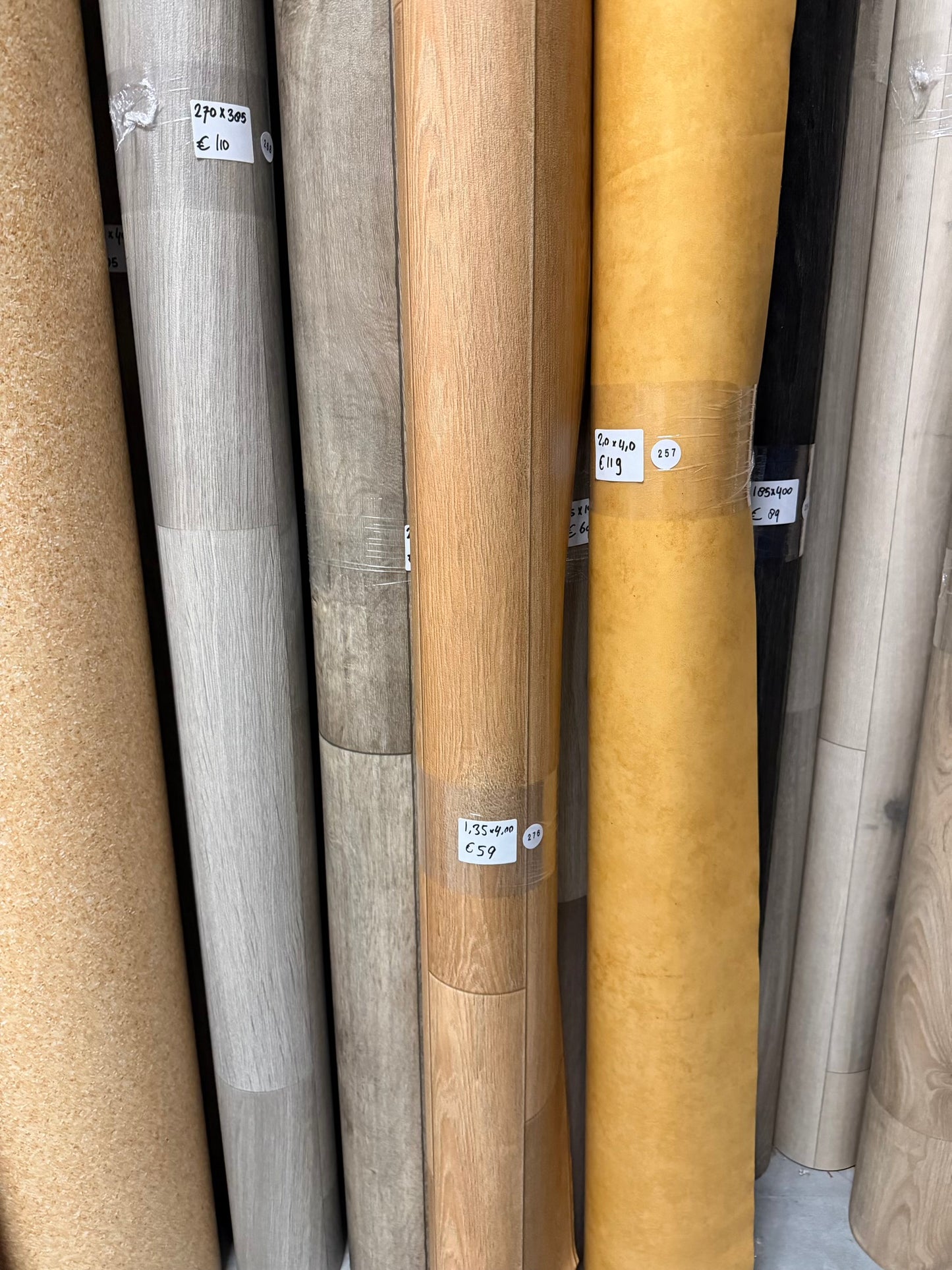 Naturel Houtlook Vinyl Restpartij | 1,35x4,00mtr (5,4m2)