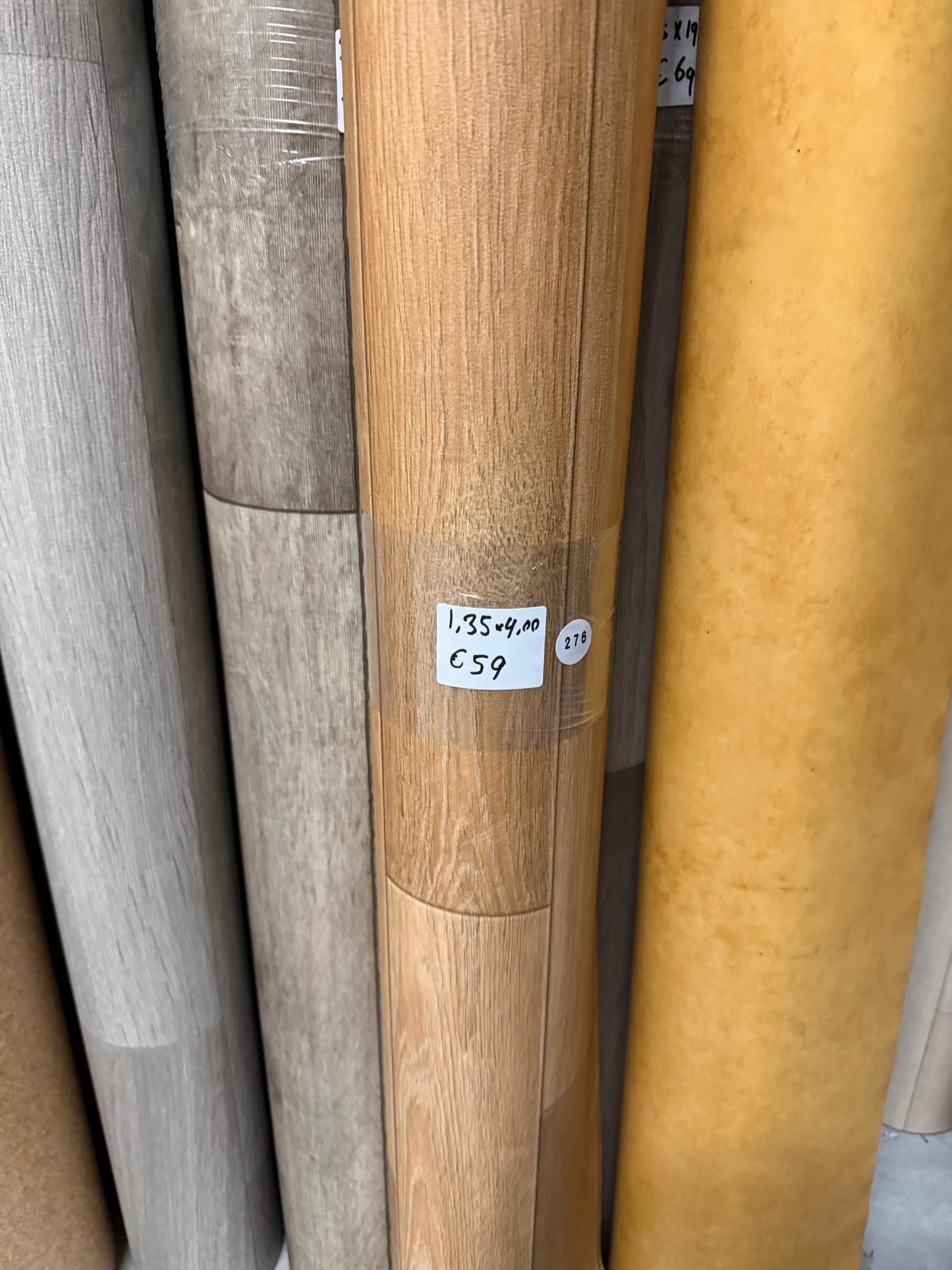 Naturel Houtlook Vinyl Restpartij | 1,35x4,00mtr (5,4m2)