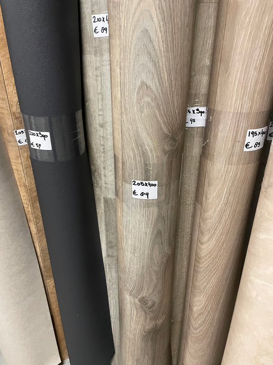 Naturel Noest Arm Eiken Vinyl Restpartij | 2,05x4,00mtr - Vinylrestpartij.nl 