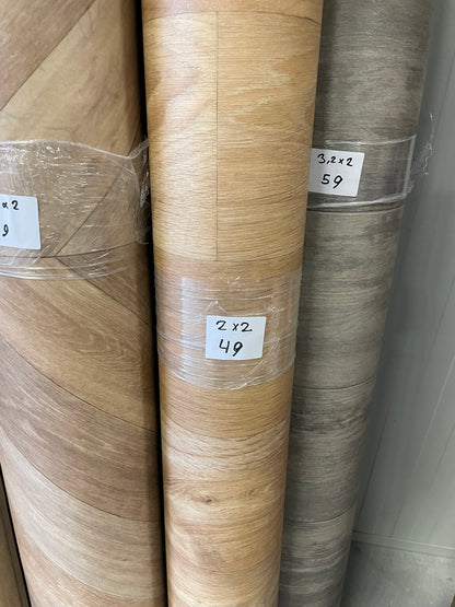 Naturel Projectvinyl Eiken Vinyl Restpartij | 2,00x2,00mtr - Vinylrestpartij.nl 