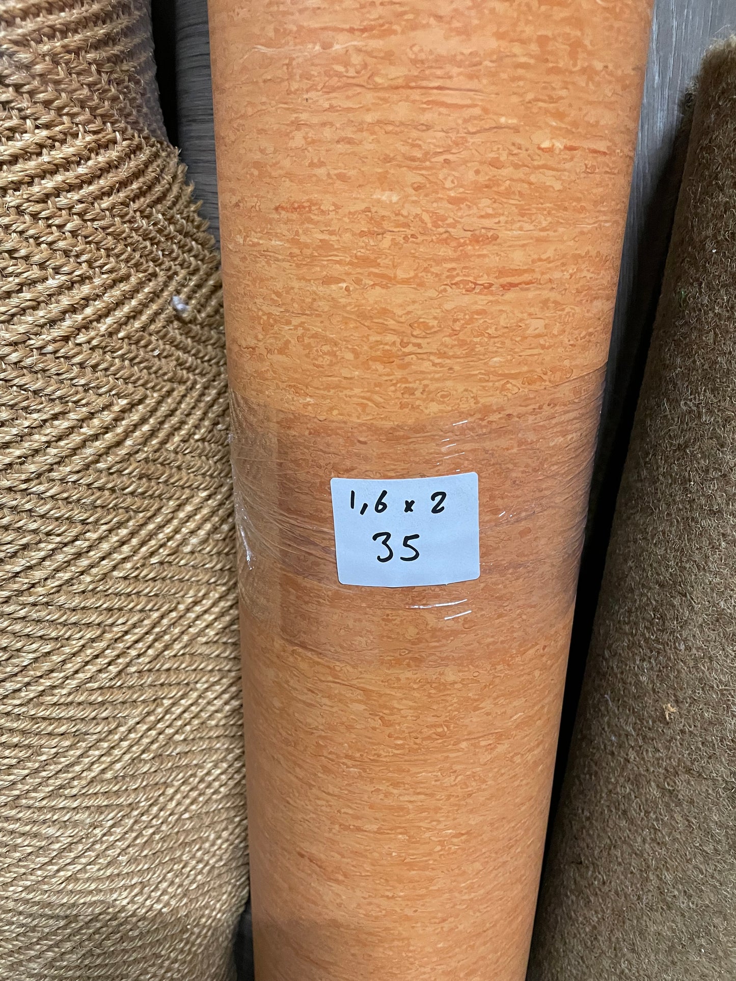 Oranje Project Vinyl Restpartij | 1,60x2,00mtr - Vinylrestpartij.nl 