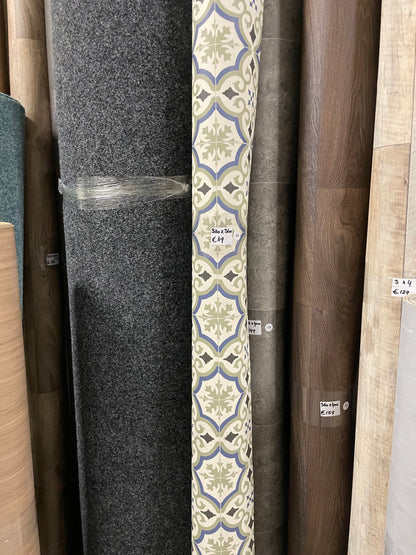Portugese Gekleurde Tegels Vinyl Restpartij | 3,30x3,60mtr - Vinylrestpartij.nl 