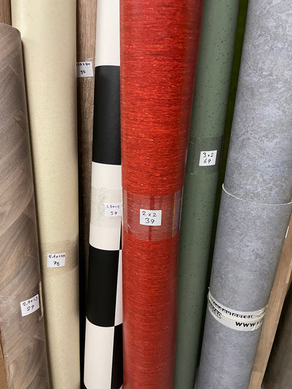 Rood Gemelêerd Project Vinyl Restpartij | 2,00x2,00mtr - Vinylrestpartij.nl 