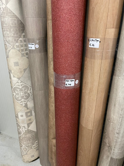 Rood Granietlook Project Vinyl Restpartij | 2,40x4,00mtr - Vinylrestpartij.nl 