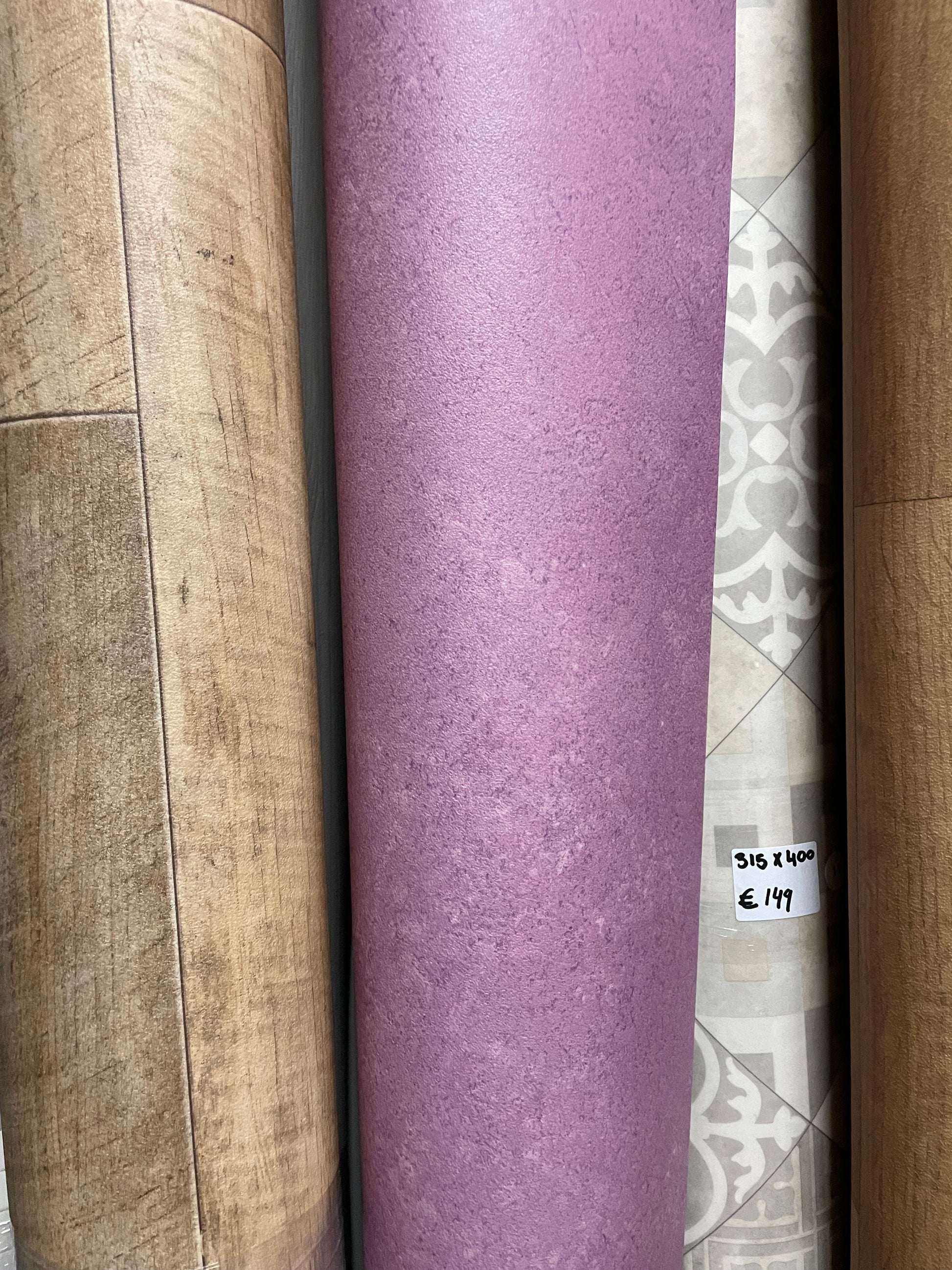 Roze Betonlook Vinyl Restpartij |2,30x4,00mtr - Vinylrestpartij.nl 