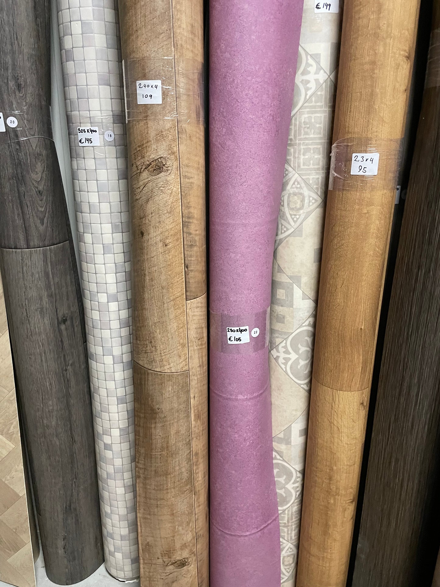 Roze Betonlook Vinyl Restpartij |2,30x4,00mtr - Vinylrestpartij.nl 