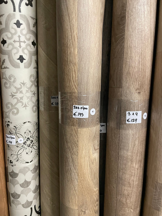 Rustiek Bruin Eiken Vinyl Restpartij | 3,25x4,00mtr - Vinylrestpartij.nl 