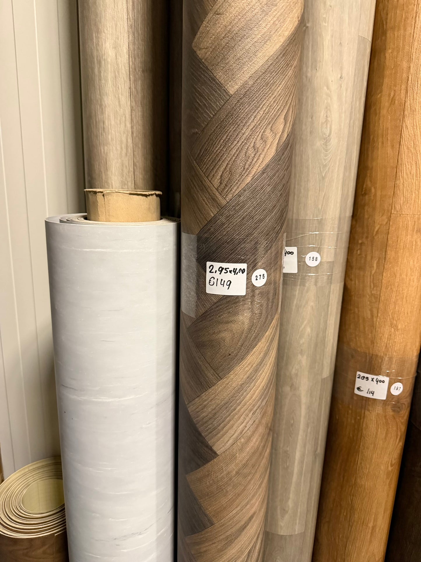 Visgraat Donkerbruin Vinyl Restpartij | 2,95x4,00mtr (11,8m2)