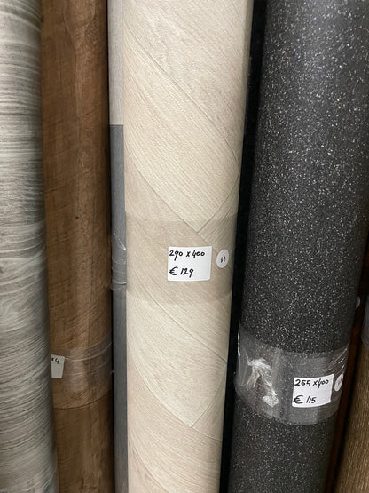 Visgraat Licht Eiken Vinyl Restpartij | 2,90x4,00mtr - Vinylrestpartij.nl 