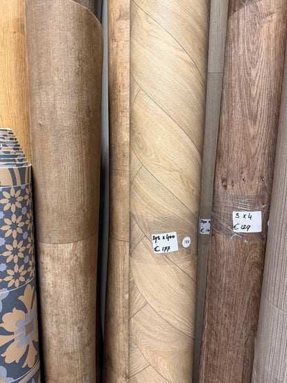 Visgraat Naturel Eiken Vinyl Restpartij |
2,95x4,00mtr