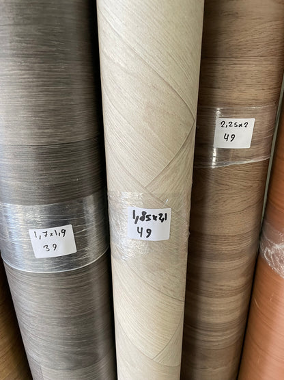 Visgraat Vinyl Wit Eiken Restpartij | 1,85x2,10mtr - Vinylrestpartij.nl 