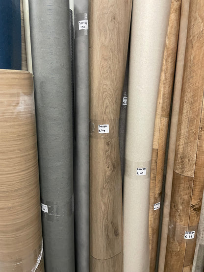 Warm Bruin Eiken Vinyl Restpartij | 3,15x4,00mtr - Vinylrestpartij.nl 