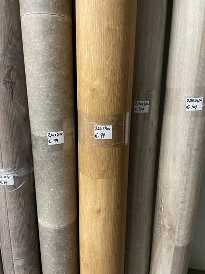 Warm Eiken Vinyl Restpartij | 2,25x4,00mtr - Vinylrestpartij.nl 