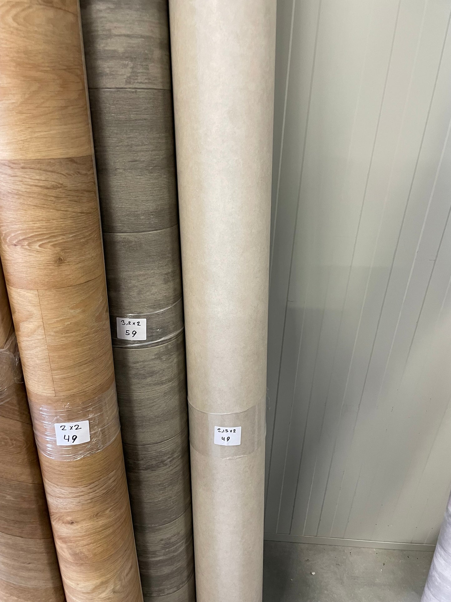 Wit Beige Projectvinyl Betonlook Vinyl Restpartij | 2,00x2,15mtr - Vinylrestpartij.nl 
