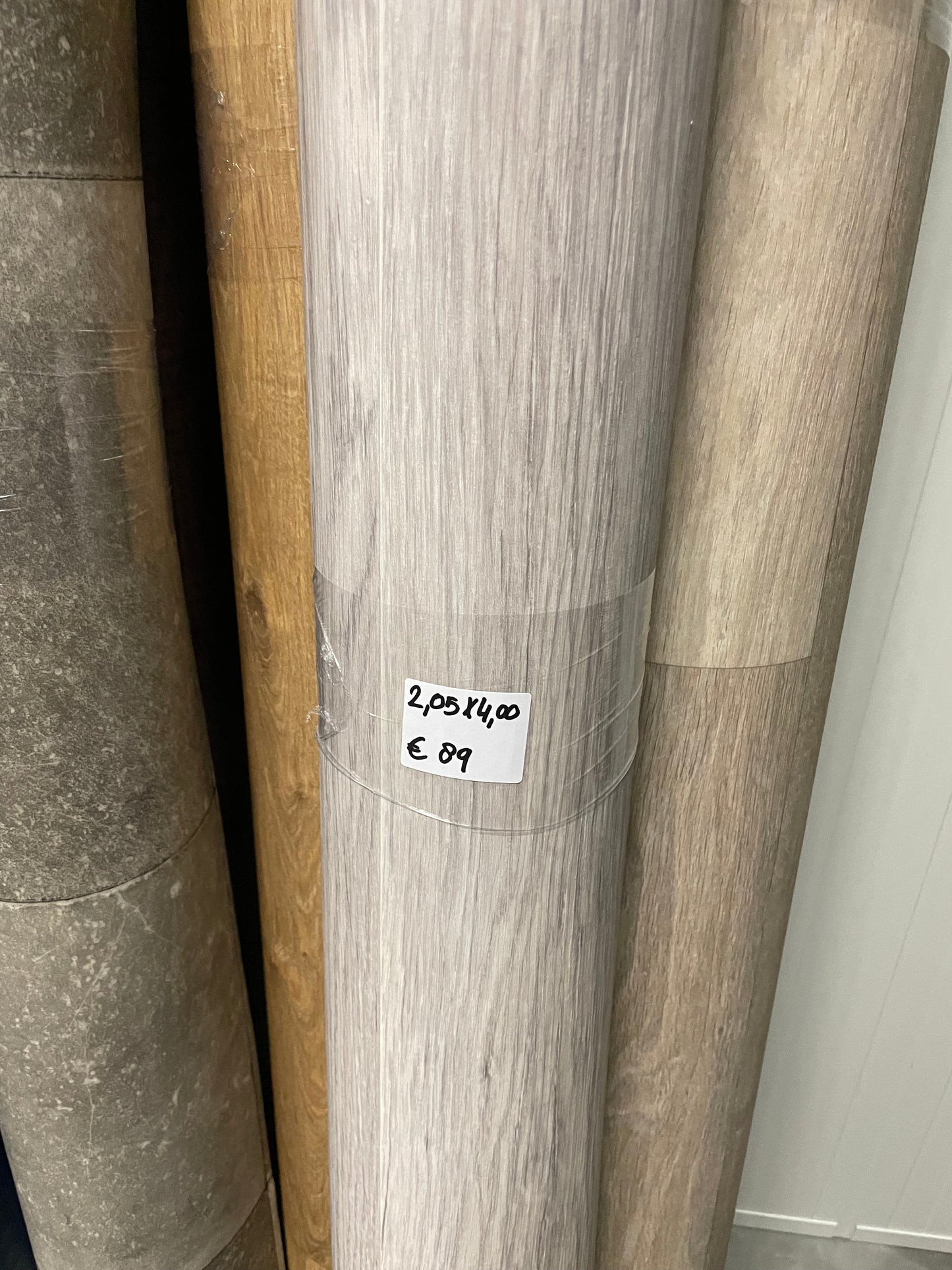 Wit Eiken Vinyl Restpartij | 2,05x4,00mtr - Vinylrestpartij.nl 