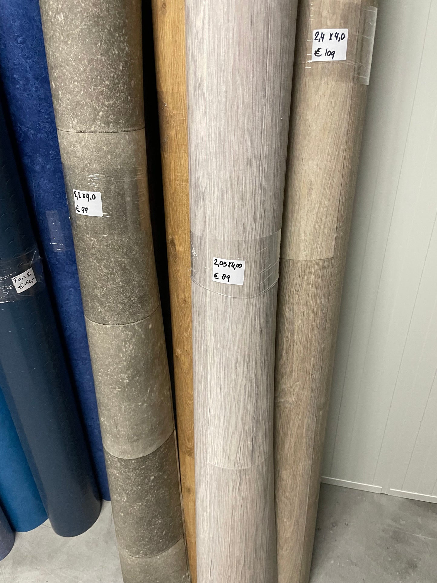 Wit Eiken Vinyl Restpartij | 2,05x4,00mtr - Vinylrestpartij.nl 