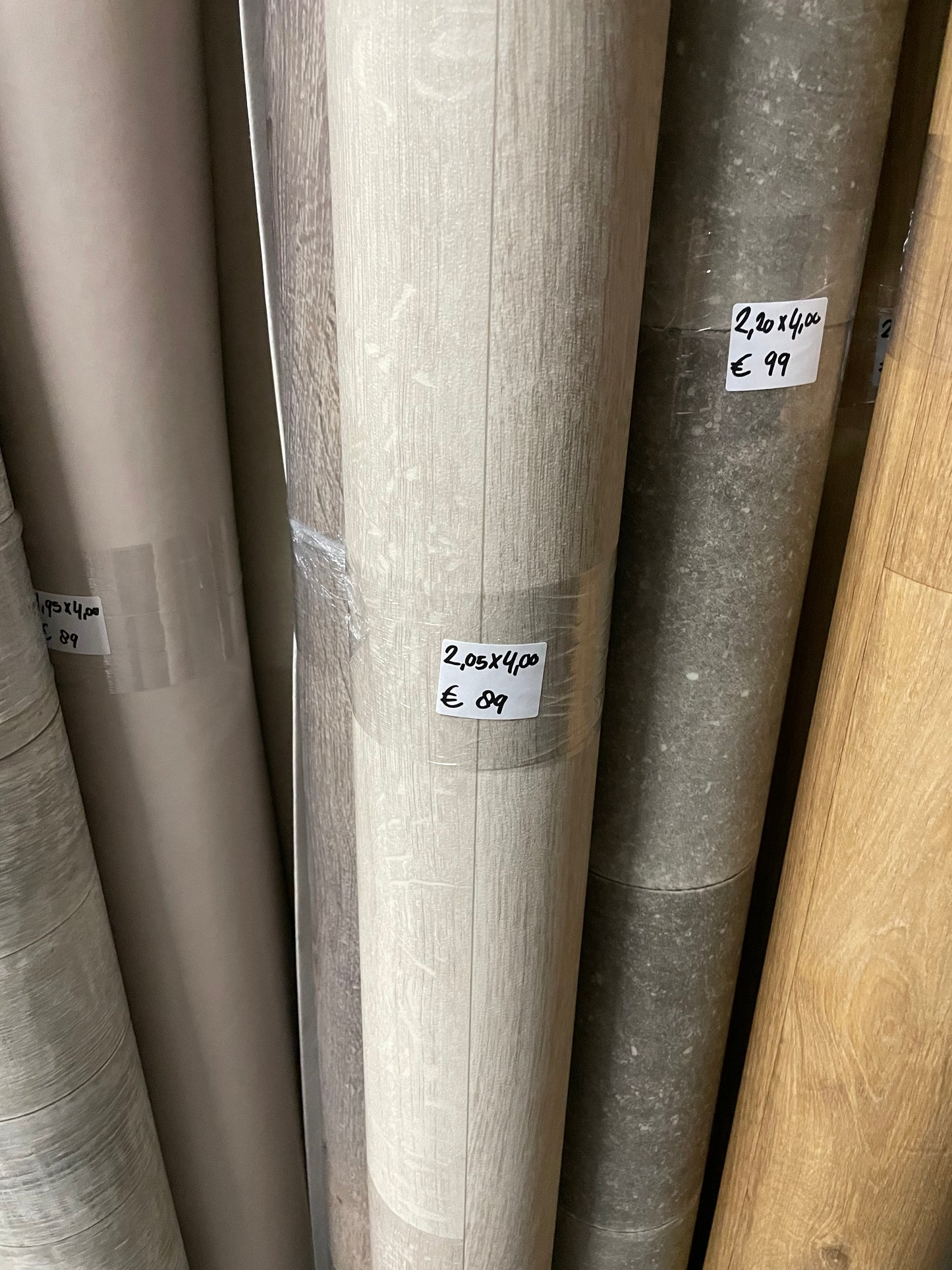 Wit Eiken Vinyl Restpartij | 2,05x4,00mtr - Vinylrestpartij.nl 