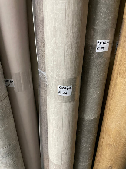 Wit Eiken Vinyl Restpartij | 2,05x4,00mtr - Vinylrestpartij.nl 