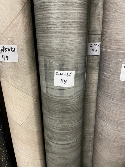 Zilver Eiken Vinyl Restpartij | 2,00x2,60mtr - Vinylrestpartij.nl 
