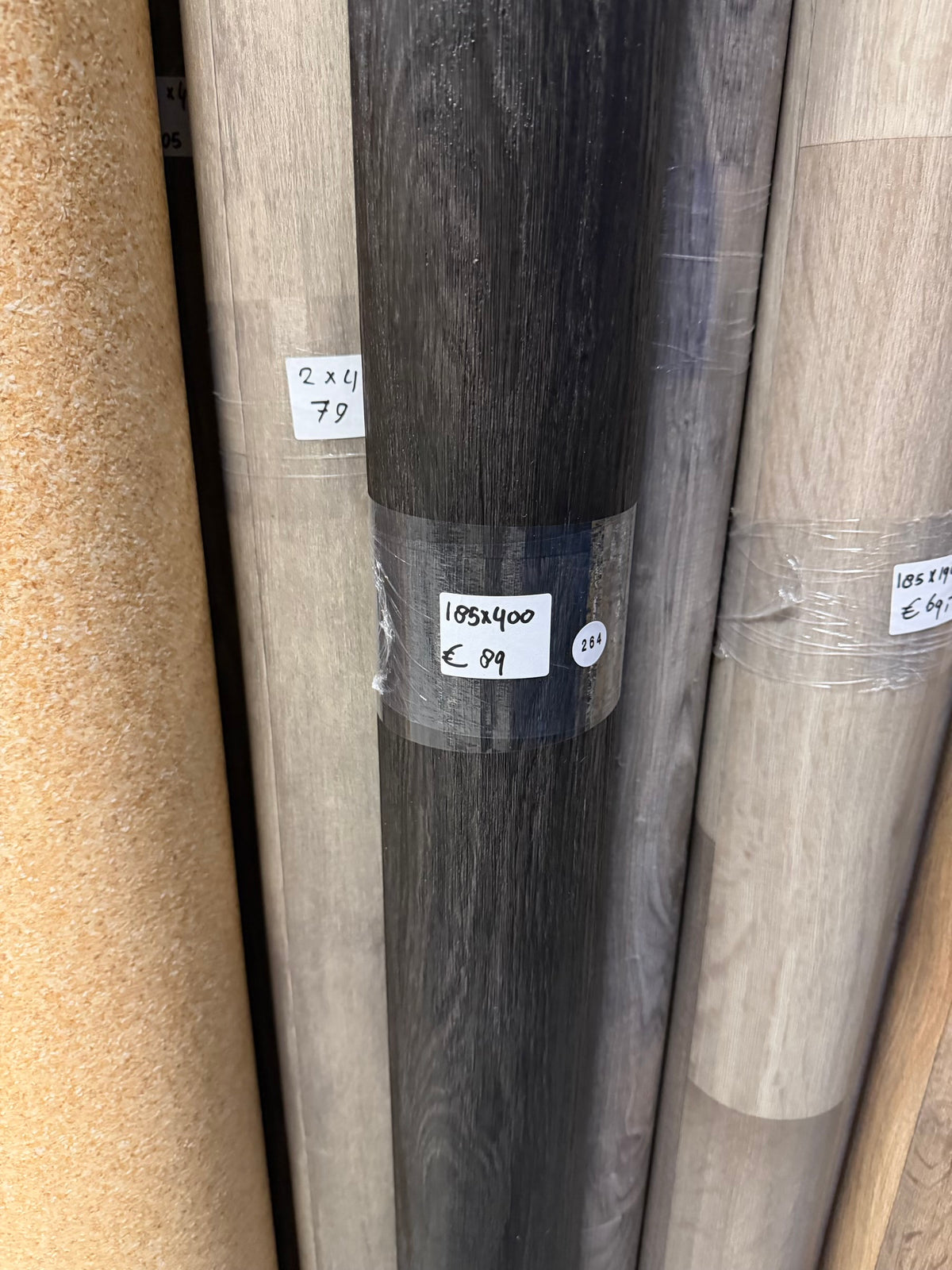 Zwart Eiken Vinyl Restpartij | 1,85x4,00mtr (7,4m2)